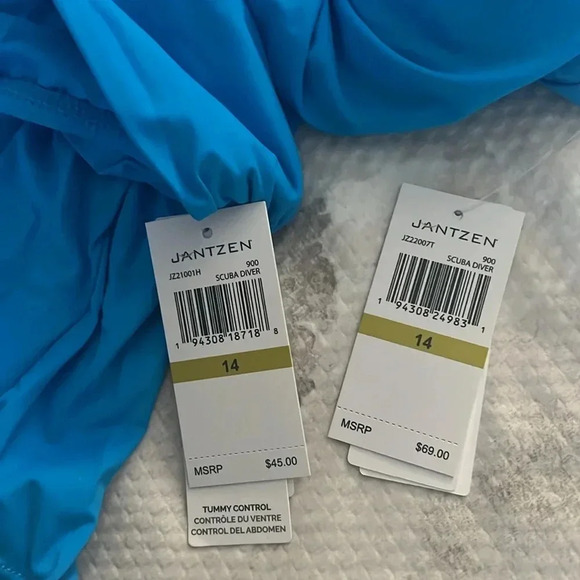 Jantzen Women's Solid Muse Tankini Top Bottom - Picture 13 of 13